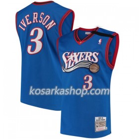 Dres Philadelphia 76ers Allen Iverson 3 Hardwood Classics Tamnoplav Swingman